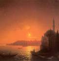 Вид Константинополя при лунном освещении. 1846 - View of Constantinople in the moonlight. 1846124 х 192 смХолст, маслоРомантизм, реализмРоссия